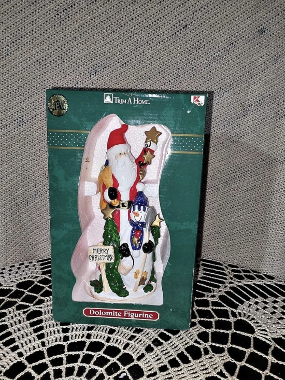 Trim A Home Dolomite Figurine Santa NWT